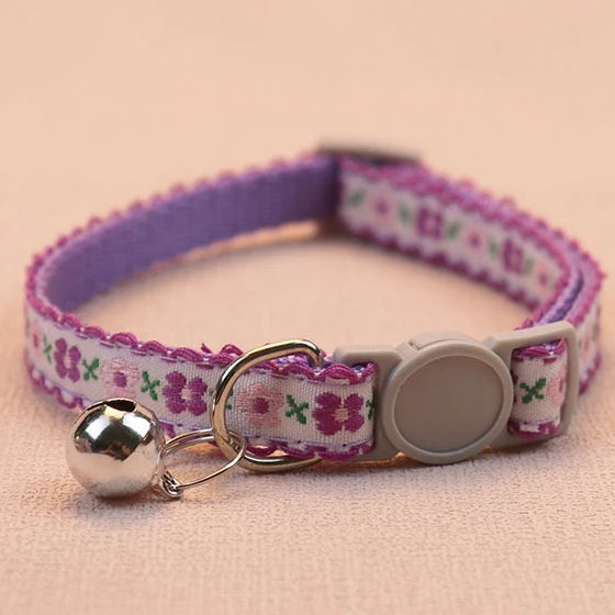 Collier Fleuri pour Chat – Féminin et délicat