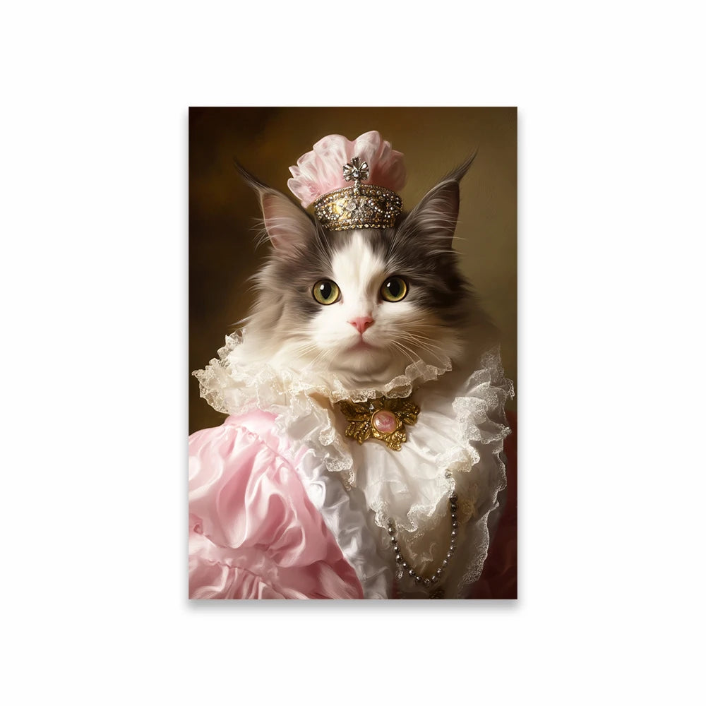 Portrait Royal Personnalisé de votre Animal d'après Photo