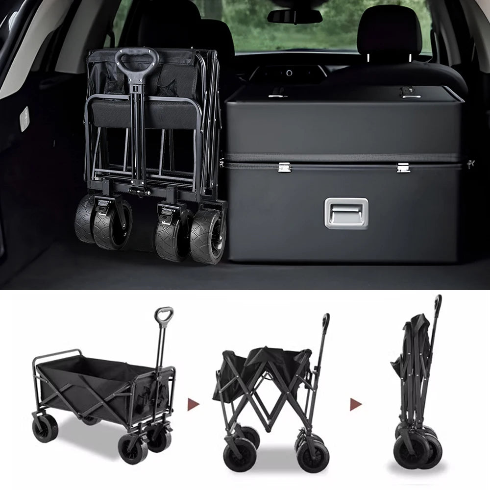Chariot Balade Pliable pour Chien – Toit Amovible, Tout-Terrain, 200 kg