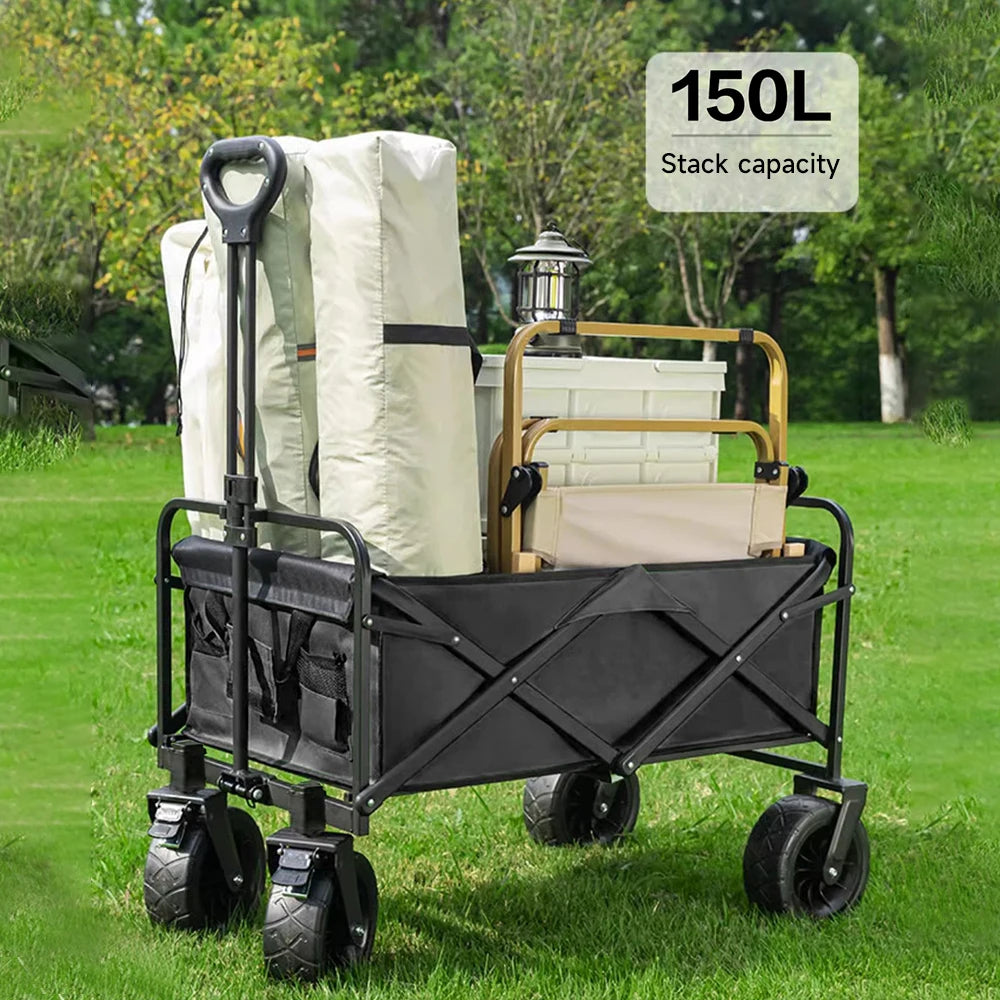 Chariot Balade Pliable pour Chien – Toit Amovible, Tout-Terrain, 200 kg
