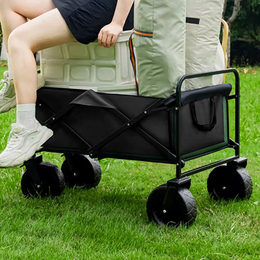 Chariot Balade Pliable pour Chien – Toit Amovible, Tout-Terrain, 200 kg