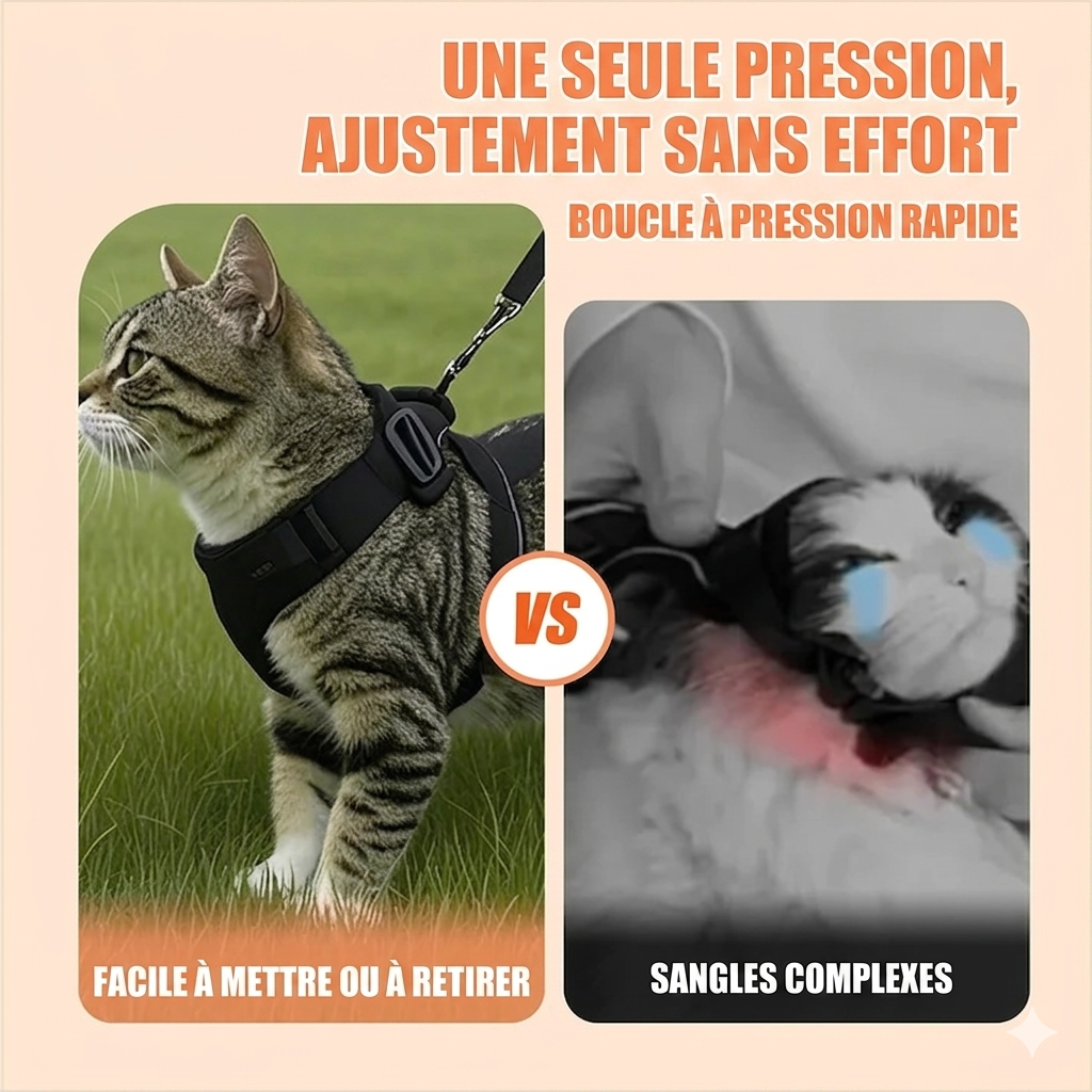Harnais Anti-Évasion pour Chat