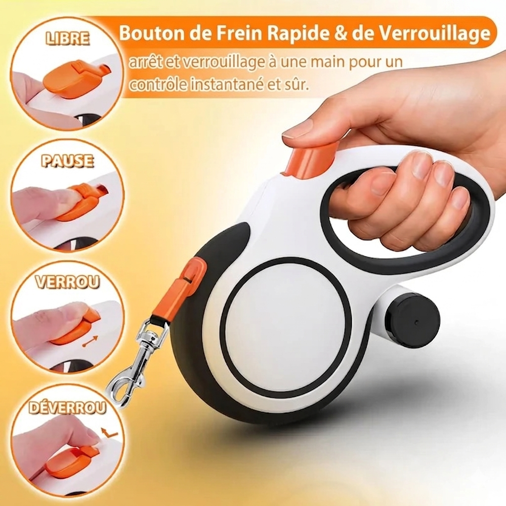 Laisse Rétractable pour Chien – La liberté sous contrôle