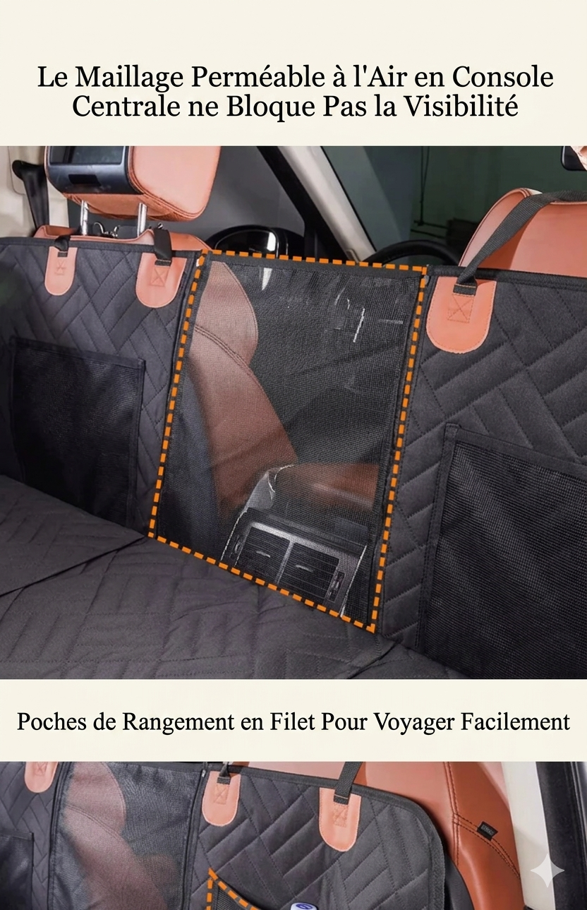 Protection de Siège Voiture Premium pour Chien – Voiture impeccable, trajet zen