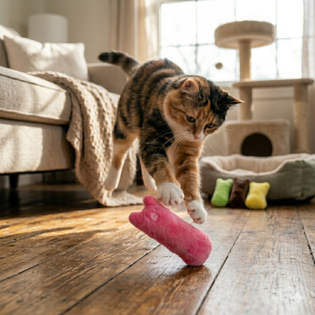 Jouet à l'Herbe à Chat pour Chaton – L'irrésistible appel de la nature
