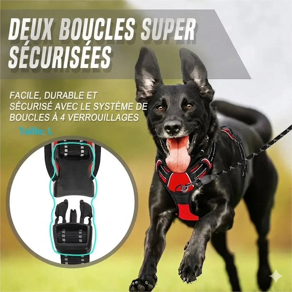 Harnais Réglable en Nylon pour Chien – Confort et liberté