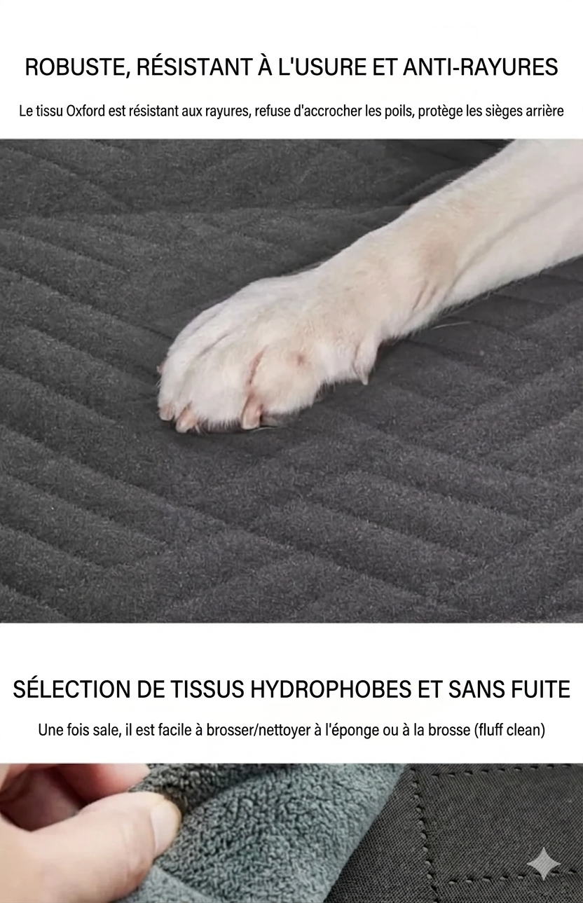 Protection de Siège Voiture Premium pour Chien – Voiture impeccable, trajet zen