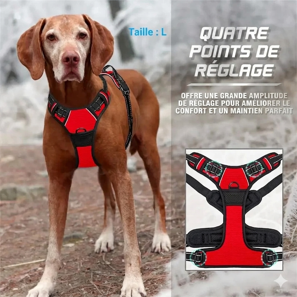 Harnais Réglable en Nylon pour Chien – Confort et liberté