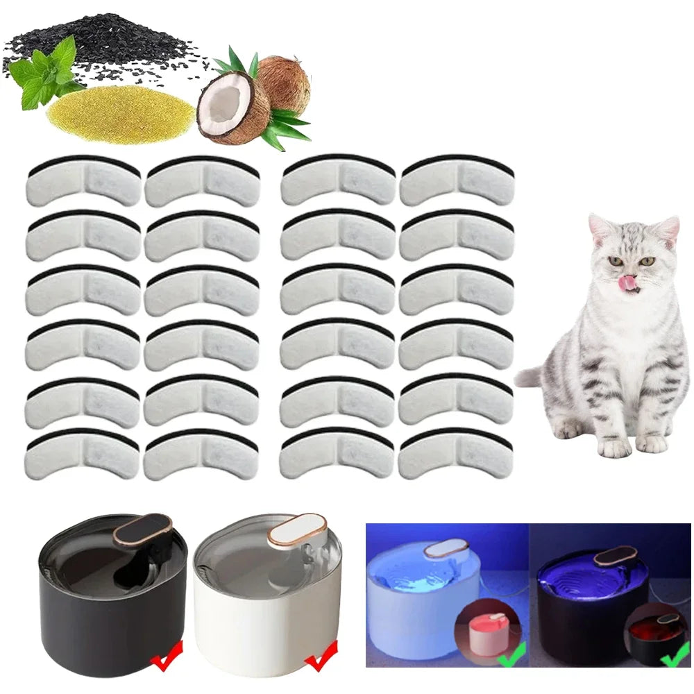 Filtres de Remplacement pour Fontaine à Eau Chat et Chien – Charbon Actif