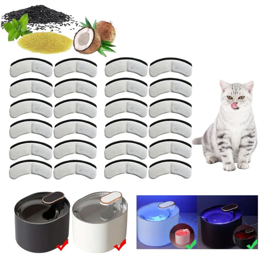 Filtres de Remplacement pour Fontaine à Eau Chat et Chien – Charbon Actif