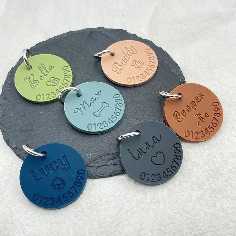 Médaille Silicone Personnalisée pour Chien et Chat – Colorée et unique