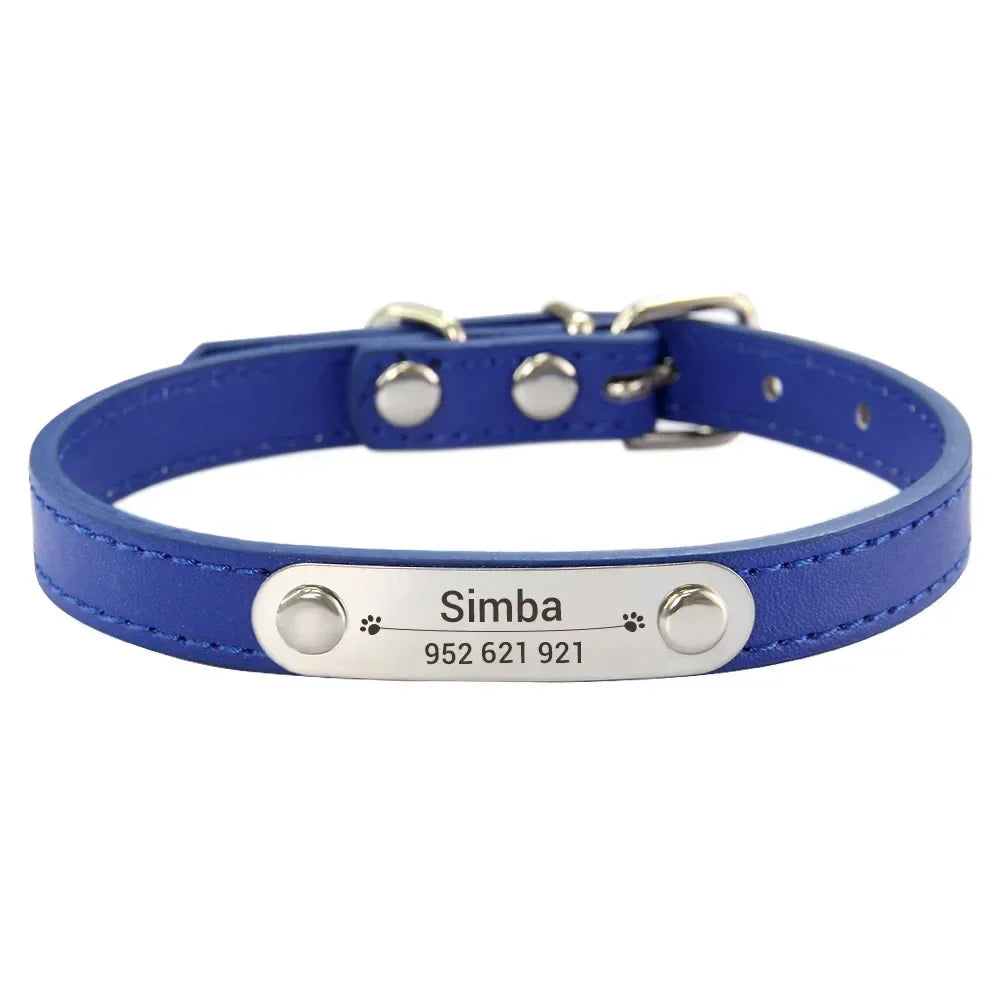 Collier en Cuir PU Personnalisé pour Chien et Chat – Pour eux deux, à leur image