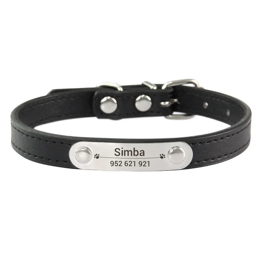 Collier en Cuir PU Personnalisé pour Chien et Chat – Pour eux deux, à leur image