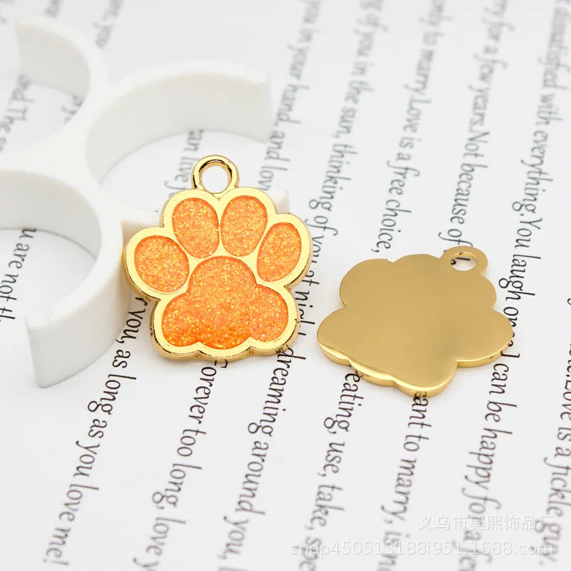 Médaille Pailletée – Gravée et Personnalisable pour Chien et Chat