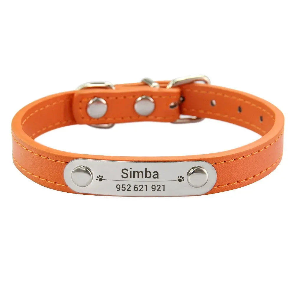 Collier en Cuir PU Personnalisé pour Chien et Chat – Pour eux deux, à leur image