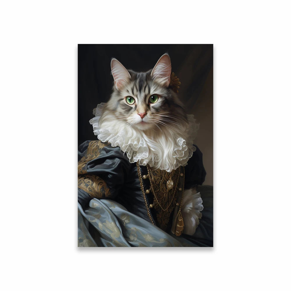 Portrait Royal Personnalisé de votre Animal d'après Photo