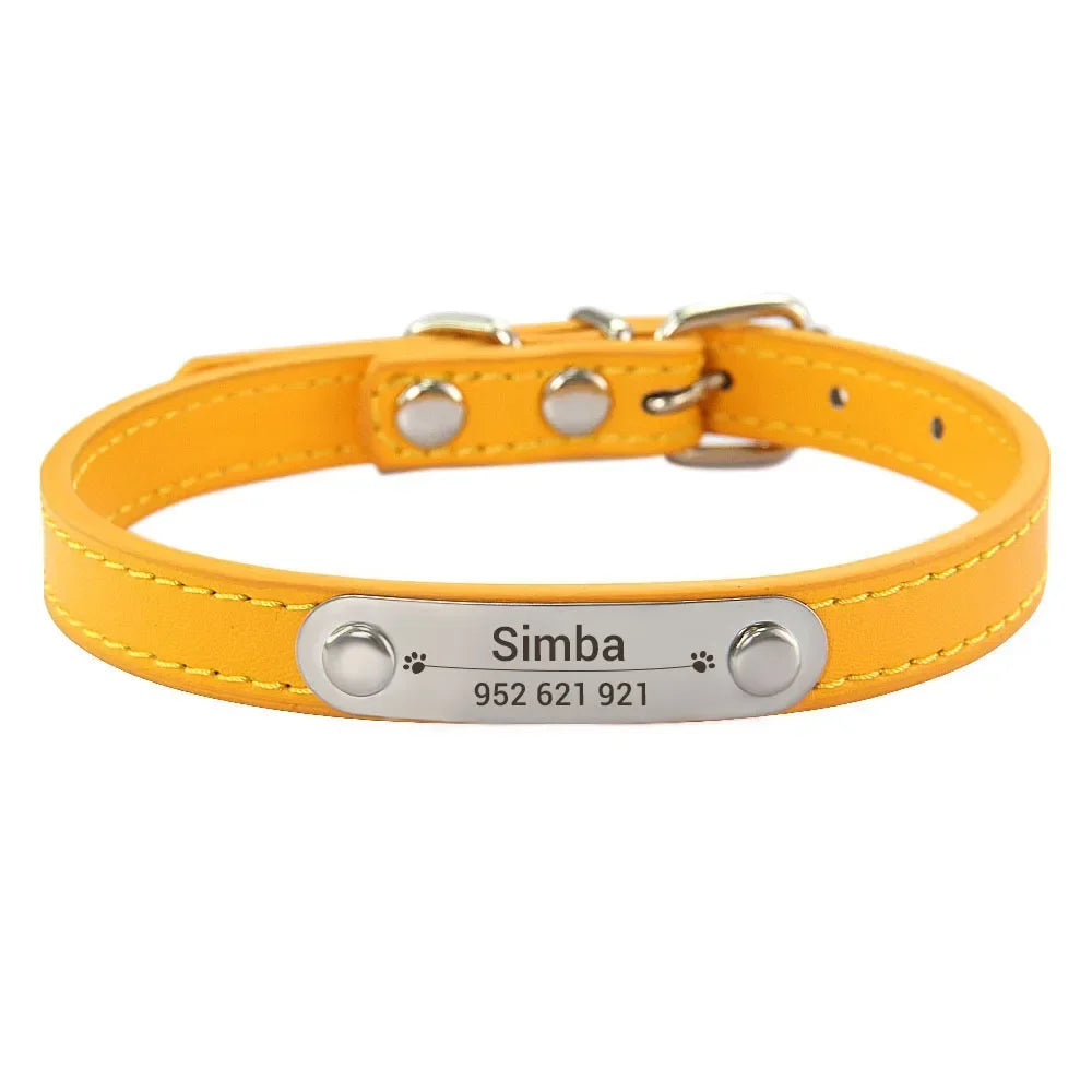 Collier en Cuir PU Personnalisé pour Chien et Chat – Pour eux deux, à leur image
