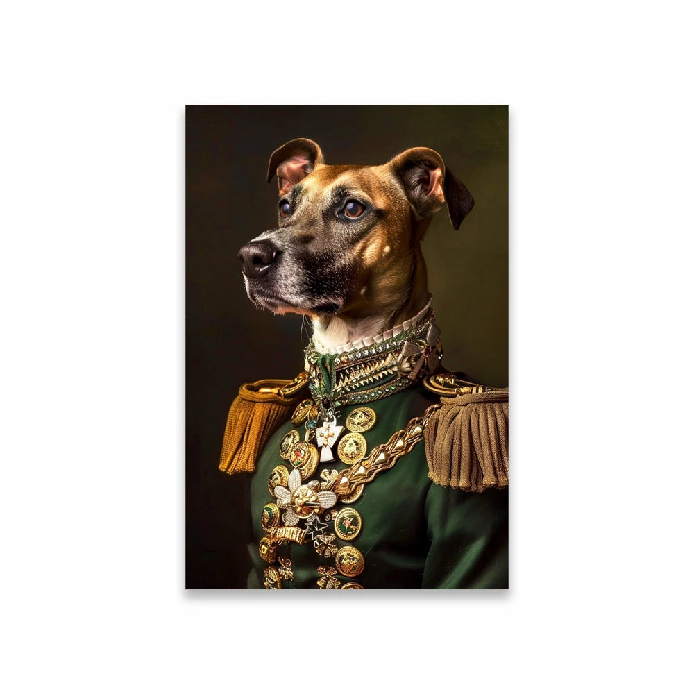Portrait Royal Personnalisé de votre Animal d'après Photo