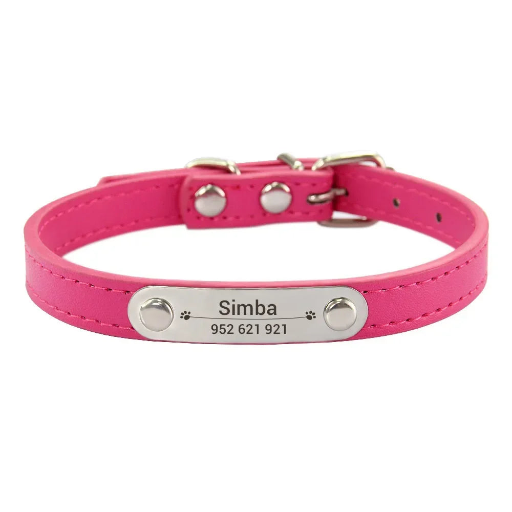 Collier en Cuir PU Personnalisé pour Chien et Chat – Pour eux deux, à leur image