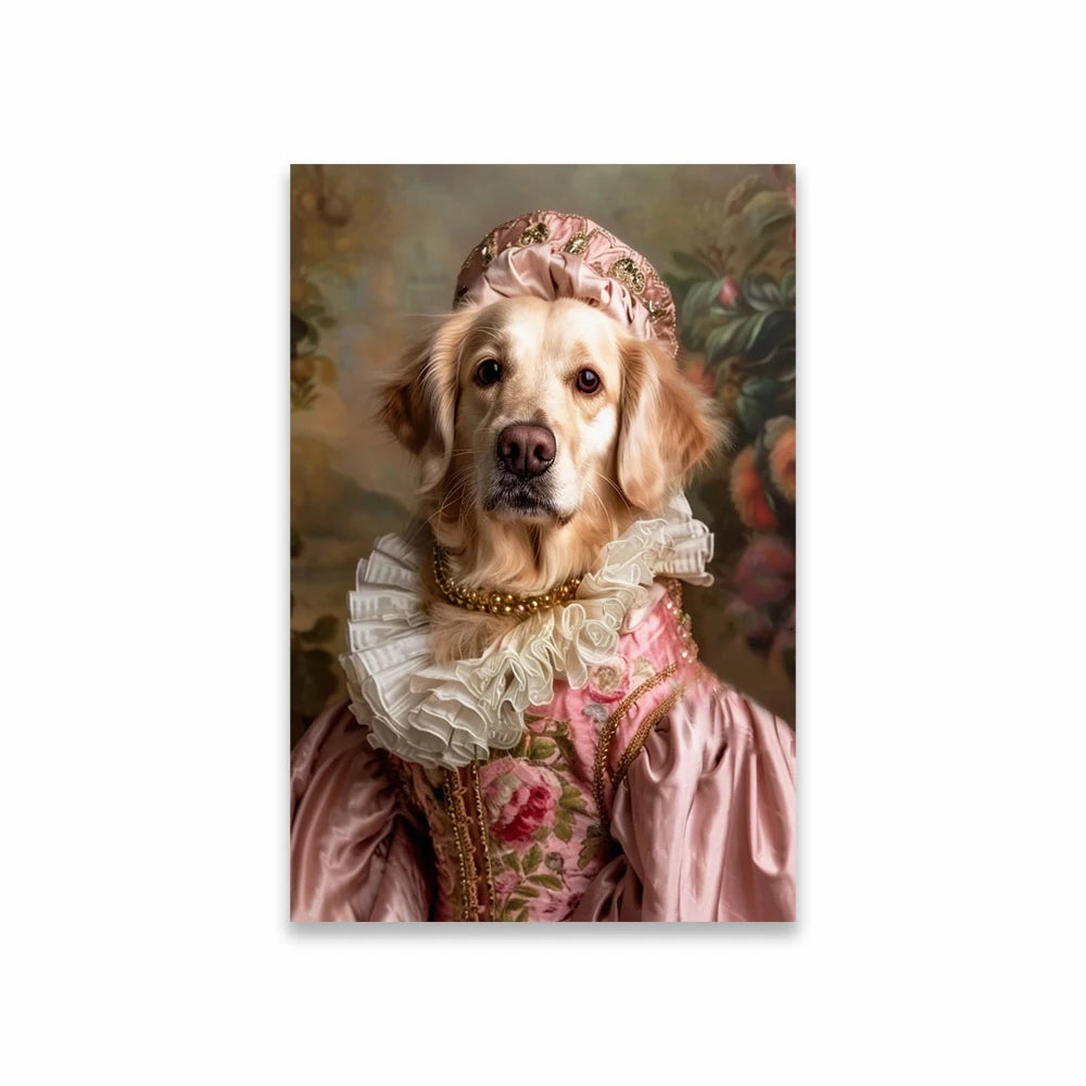 Portrait Royal Personnalisé de votre Animal d'après Photo