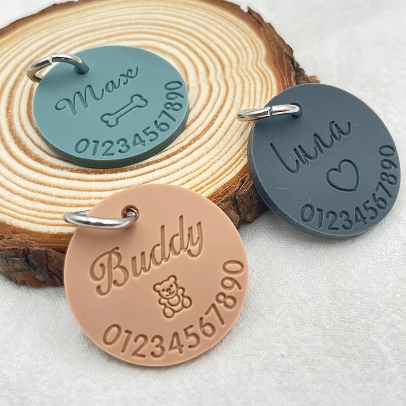 Médaille Silicone Personnalisée pour Chien et Chat – Colorée et unique