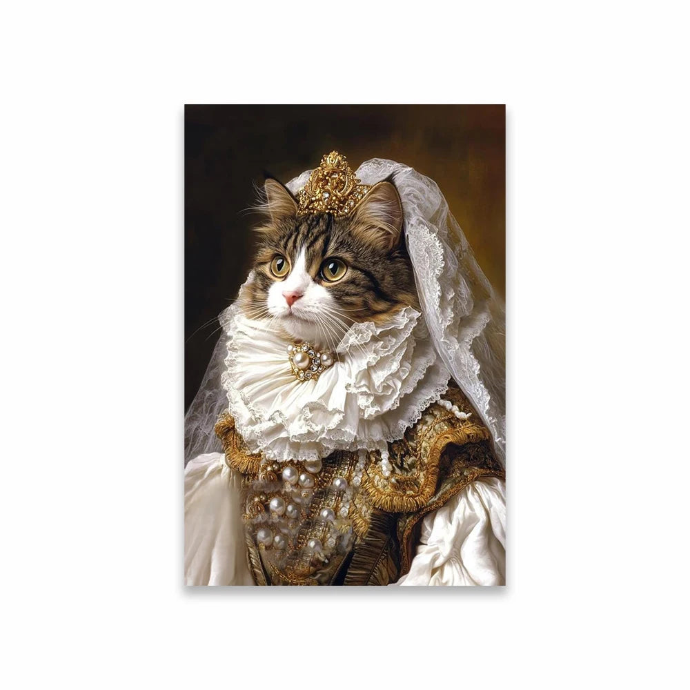 Portrait Royal Personnalisé de votre Animal d'après Photo
