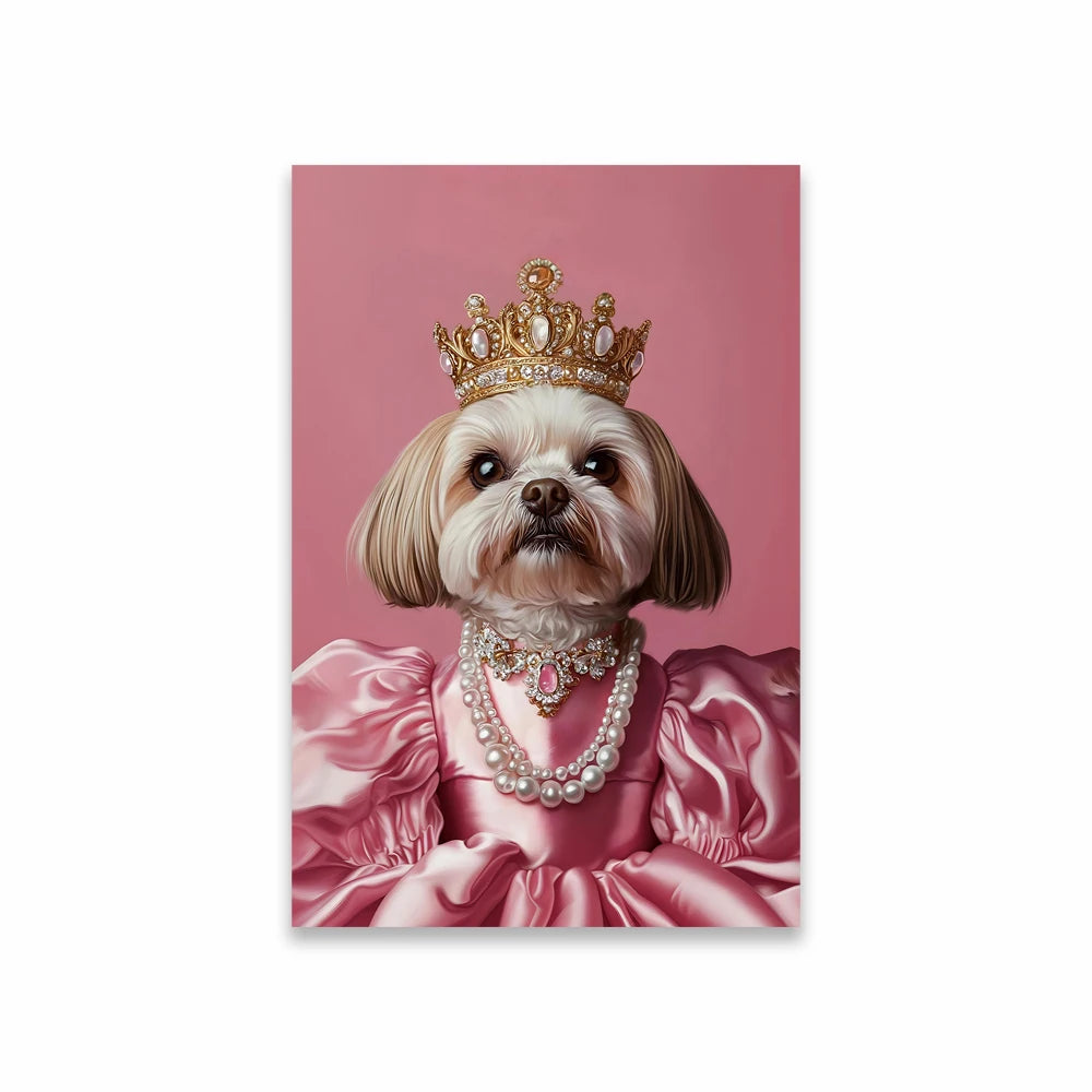 Portrait Royal Personnalisé de votre Animal d'après Photo