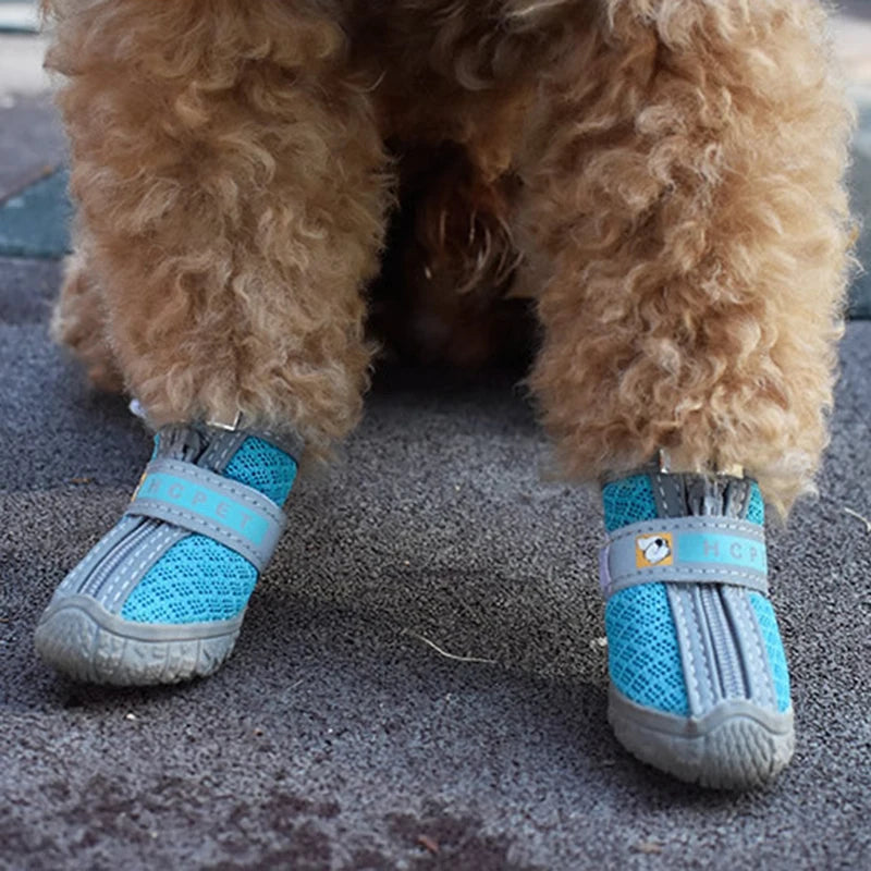 Chaussons Hiver pour Chien – Semelles Antidérapantes Epaisses & Chaudes | Lot de 4