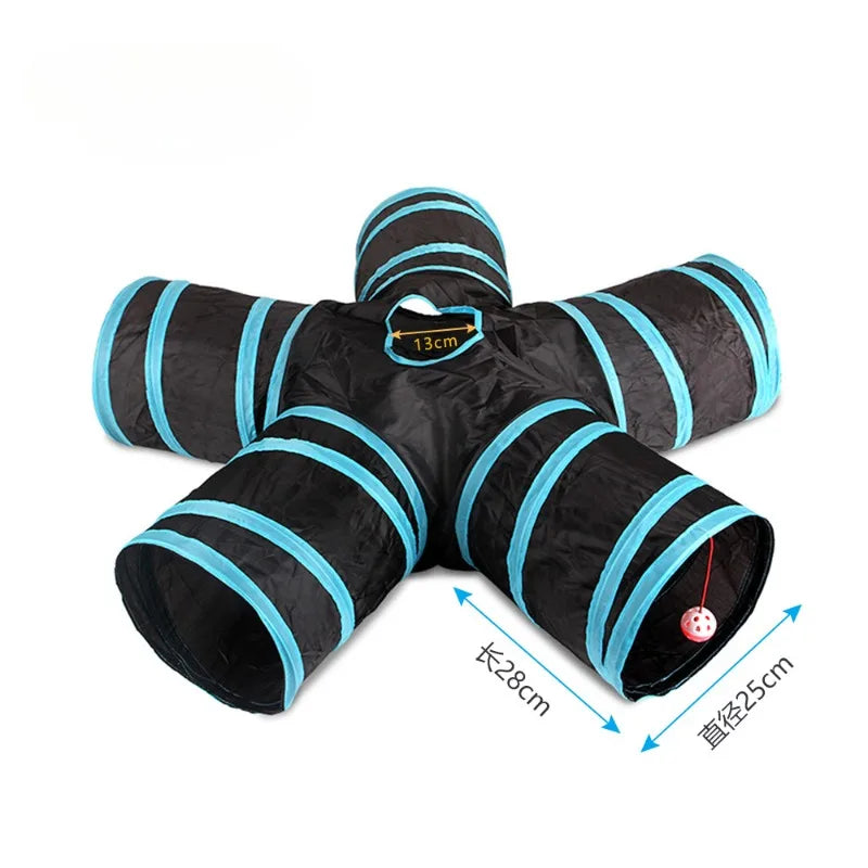 Tunnel de Jeu Pliable pour Chat – Cache-cache, poursuite & sieste garantis !