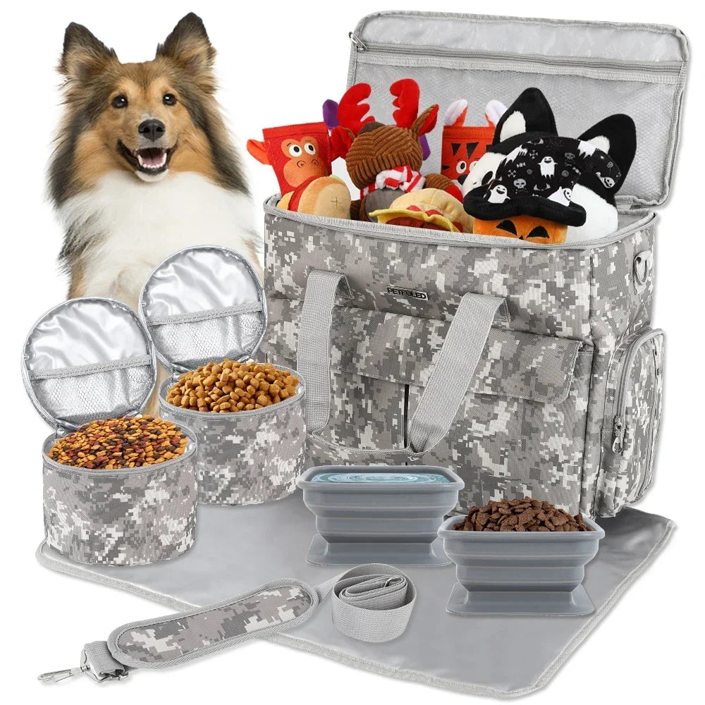 Sac de Voyage pour Chien – Kit Complet 6 Pièces