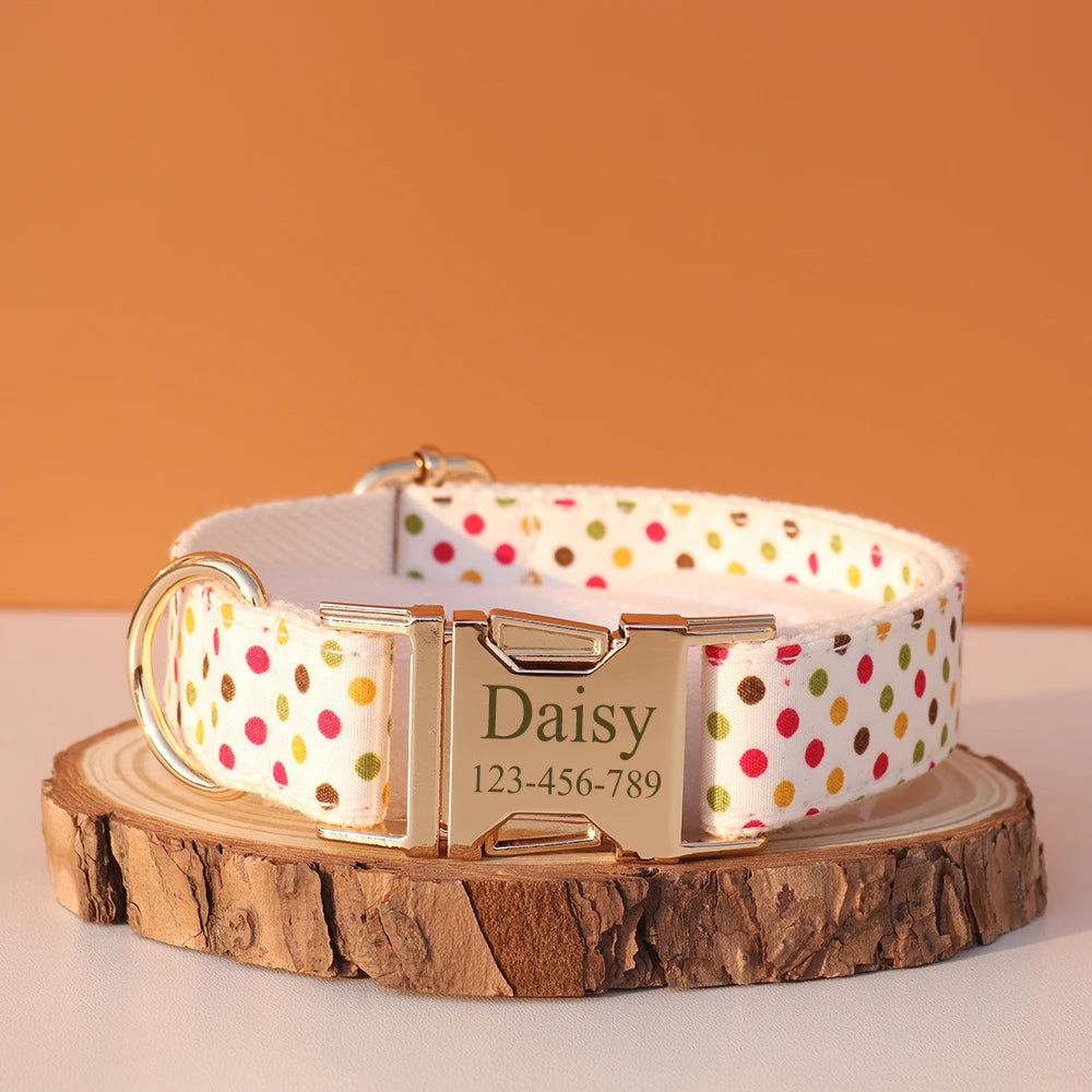 Collier Nylon Fantaisie Personnalisé pour Chien – Fun et personnalisé