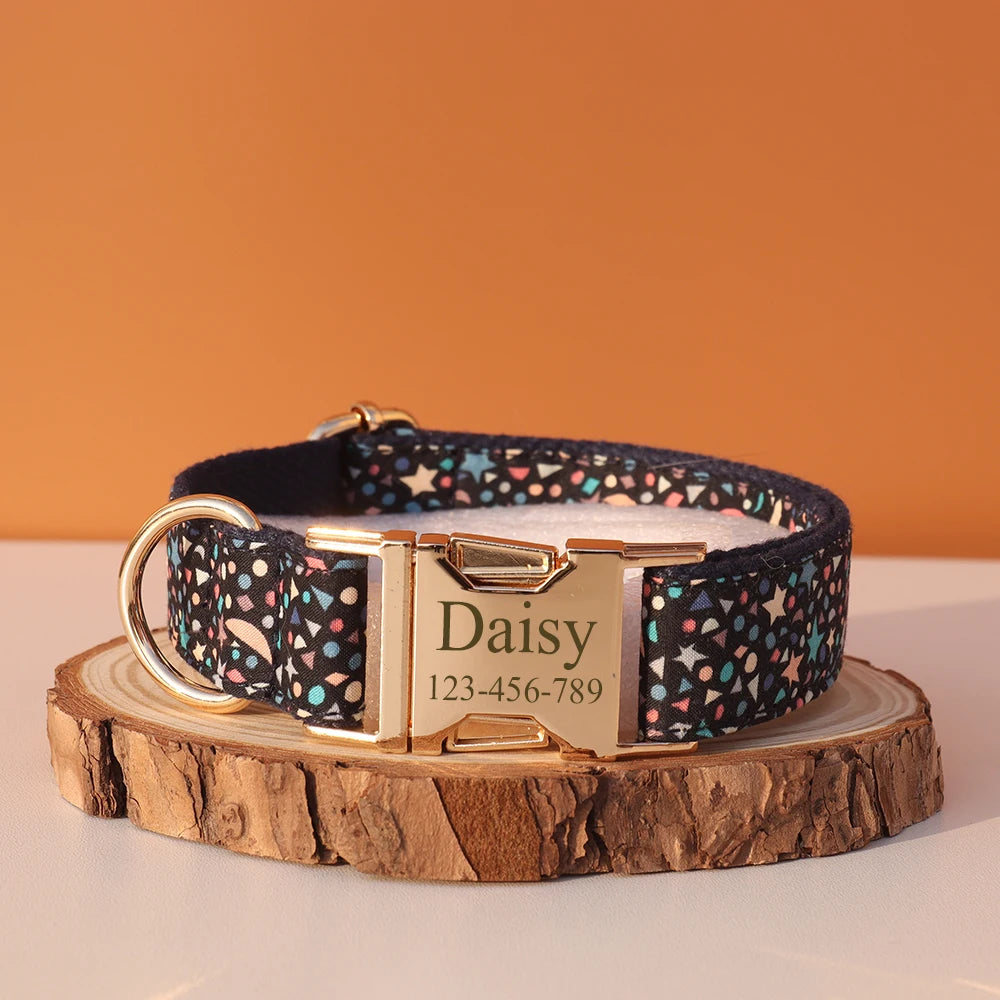 Collier Nylon Fantaisie Personnalisé pour Chien – Fun et personnalisé