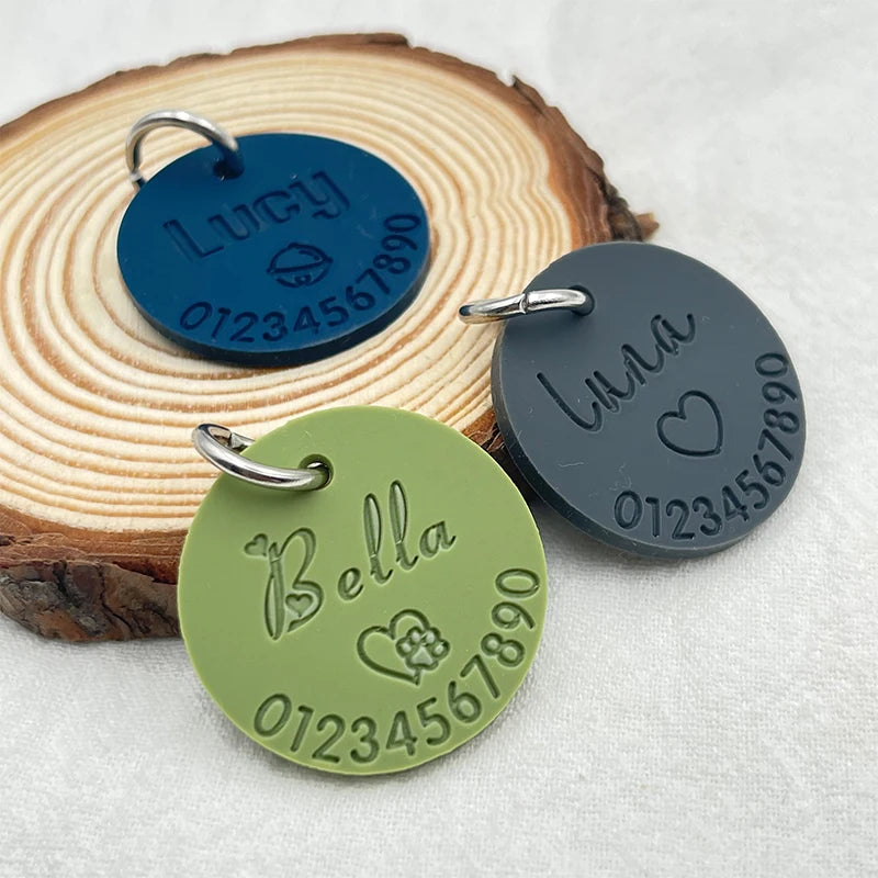 Médaille Silicone Personnalisée pour Chien et Chat – Colorée et unique