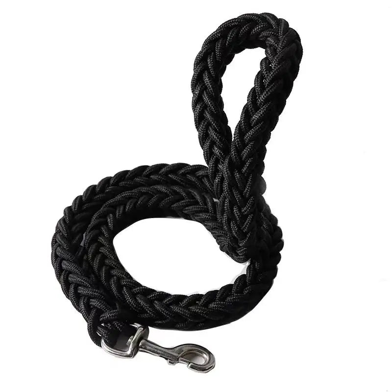 Laisse Tressée en Nylon pour Grand Chien – Solide comme un roc