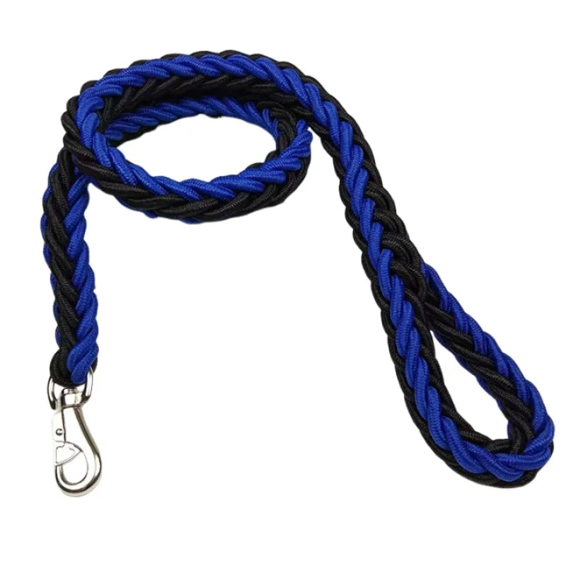 Laisse Tressée en Nylon pour Grand Chien – Solide comme un roc