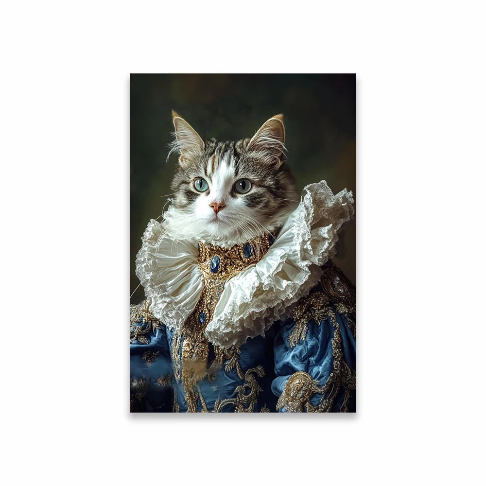 Portrait Royal Personnalisé de votre Animal d'après Photo