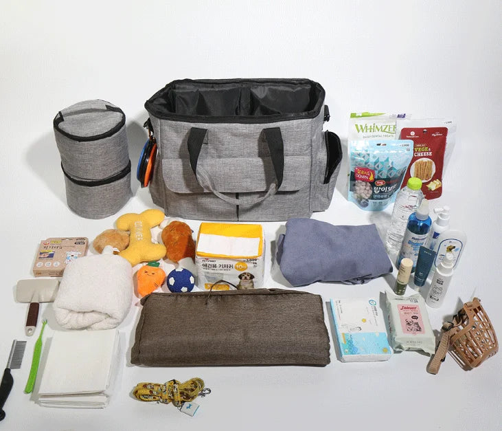 Sac de Voyage pour Chien – Kit Complet 6 Pièces
