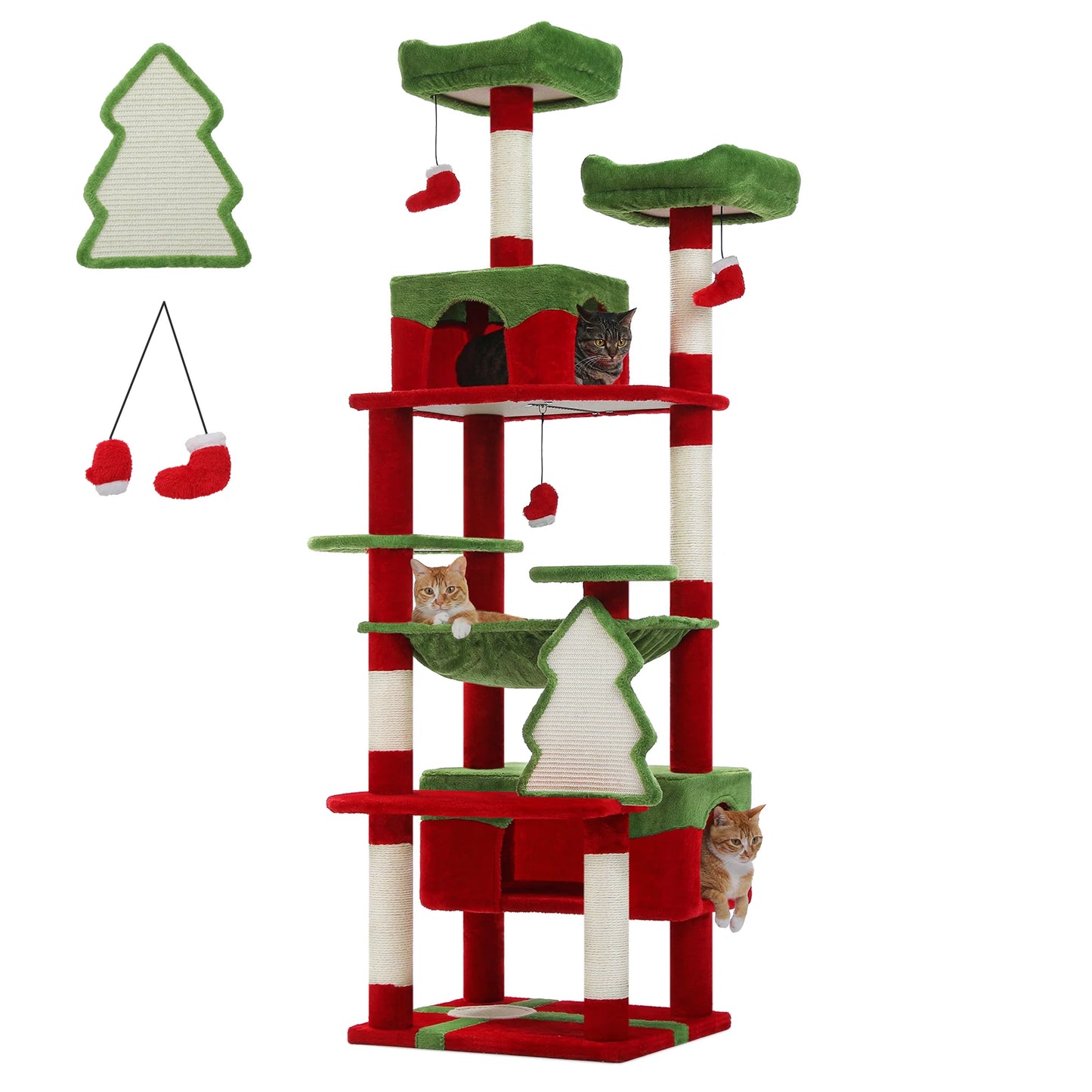 Arbre à Chat Multi-Niveaux – Son royaume à lui
