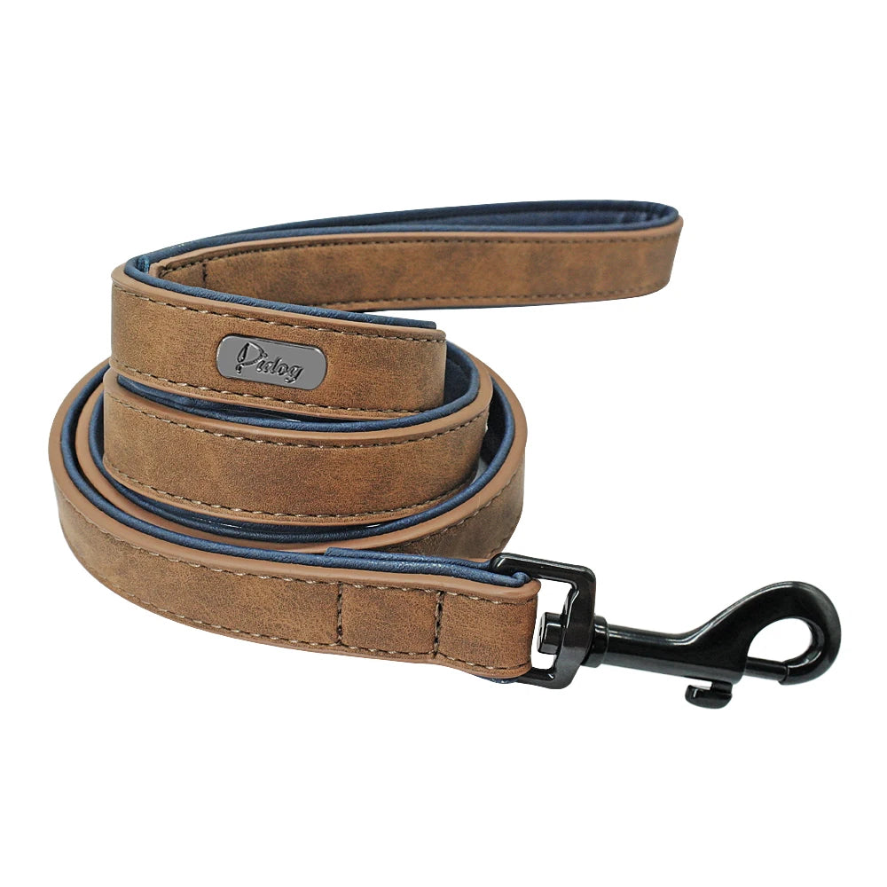 Laisse en Similicuir Premium pour Chien – Élégante et résistante