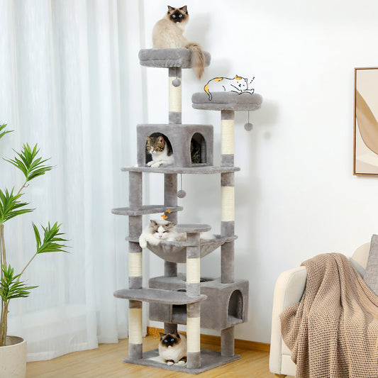 Arbre à Chat Multi-Niveaux – Son royaume à lui