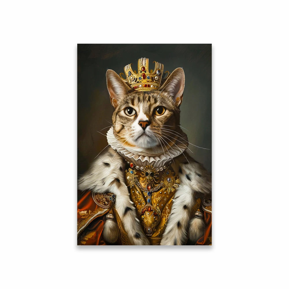 Portrait Royal Personnalisé de votre Animal d'après Photo