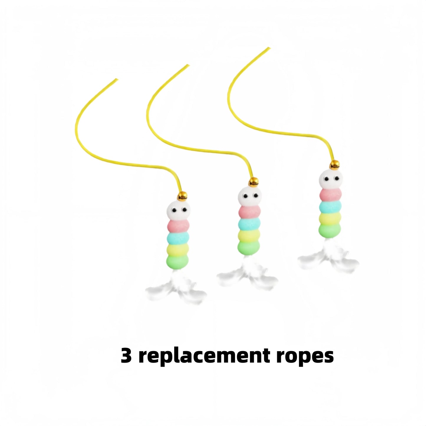 Jouet Électrique pour Chat – 2 Cordes & Plumes, Fixation Porte
