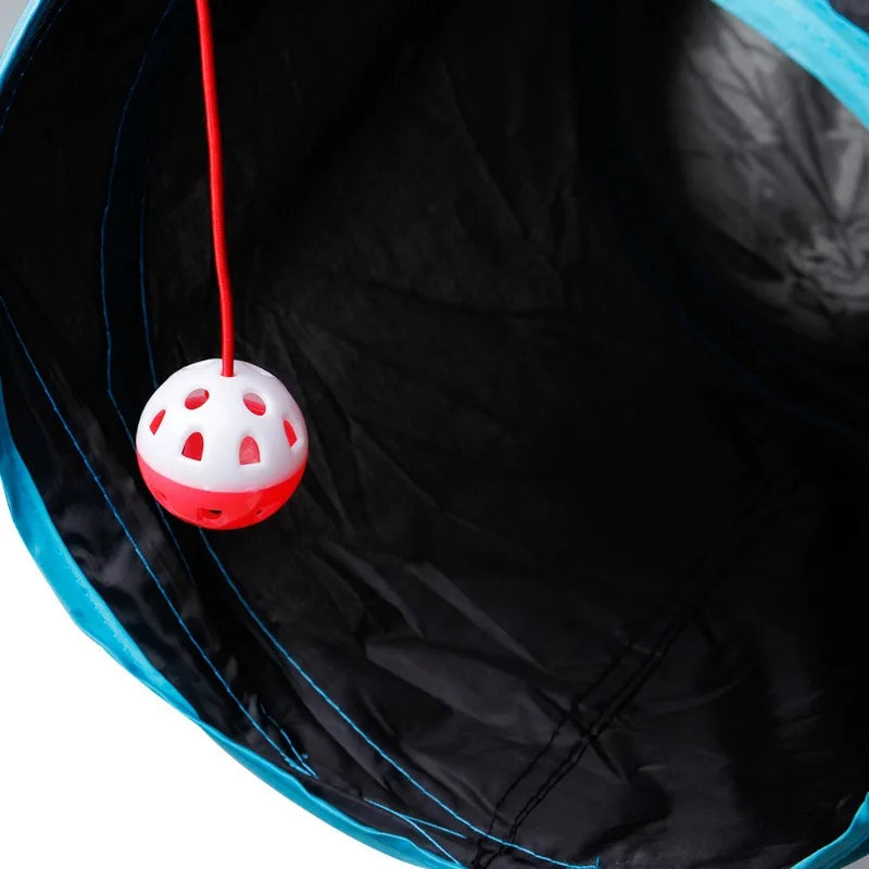 Tunnel de Jeu Pliable pour Chat – Cache-cache, poursuite & sieste garantis !