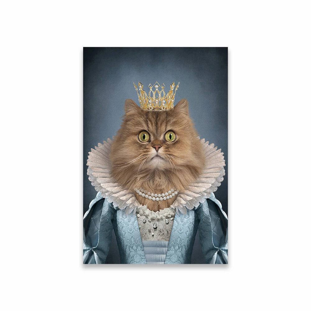 Portrait Royal Personnalisé de votre Animal d'après Photo