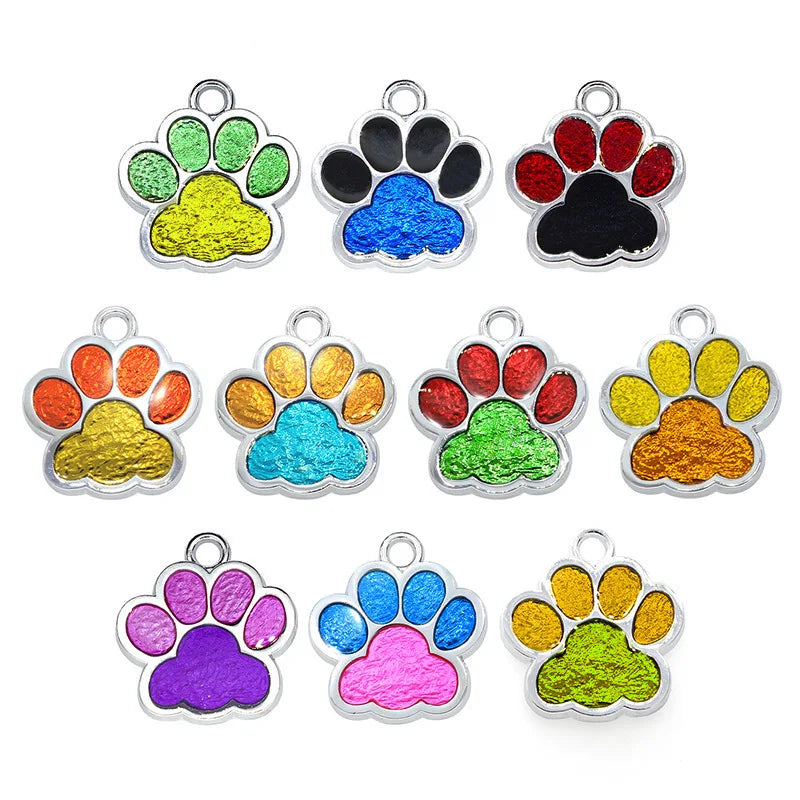 Médaille Pailletée – Gravée et Personnalisable pour Chien et Chat