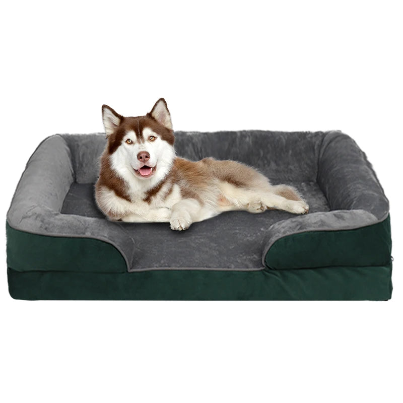 Lit Orthopédique pour Chien – Mousse Mémoire de Forme & Soutien Articulaire