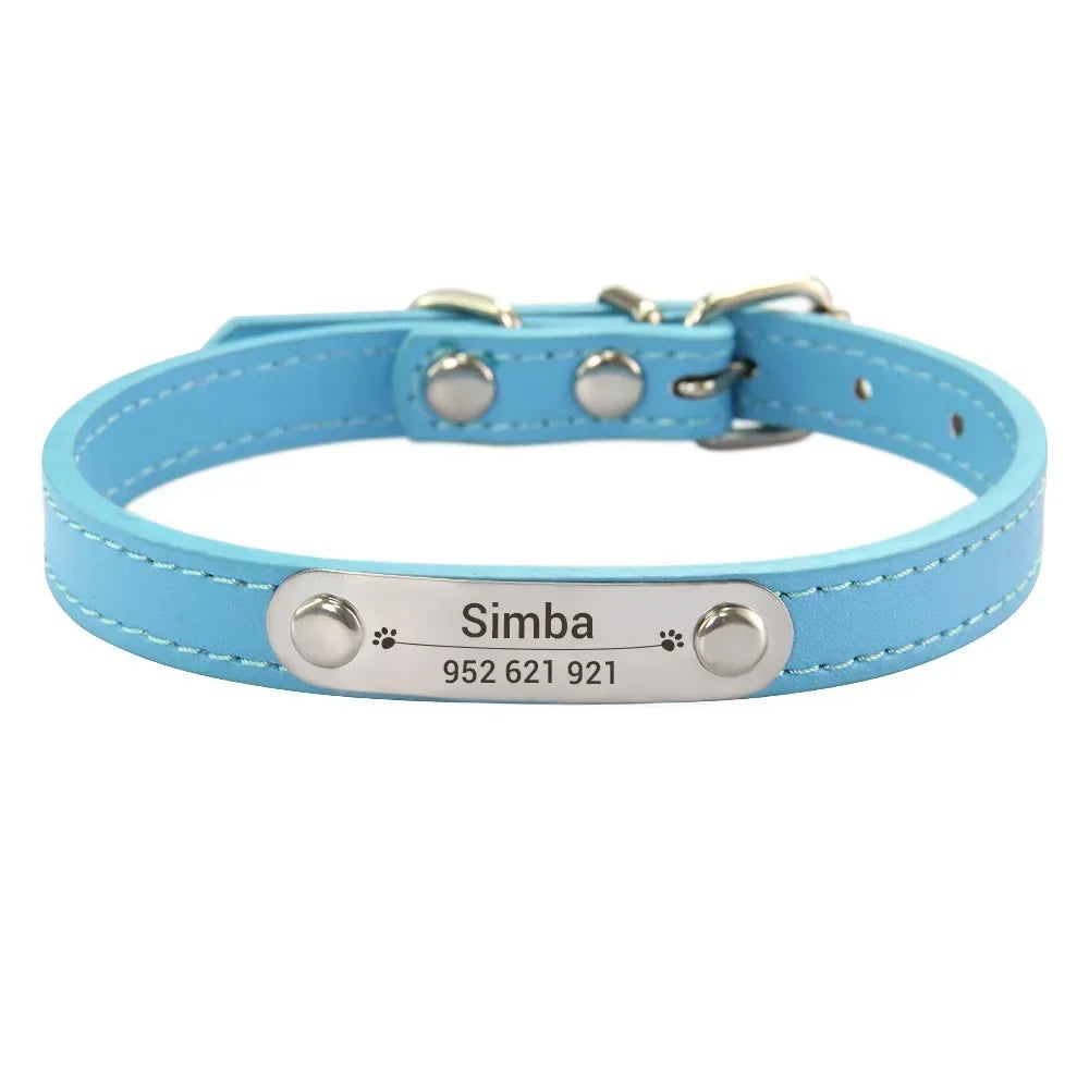 Collier en Cuir PU Personnalisé pour Chien et Chat – Pour eux deux, à leur image