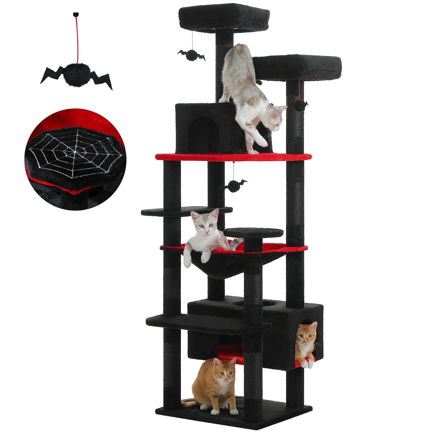 Arbre à Chat Multi-Niveaux – Son royaume à lui
