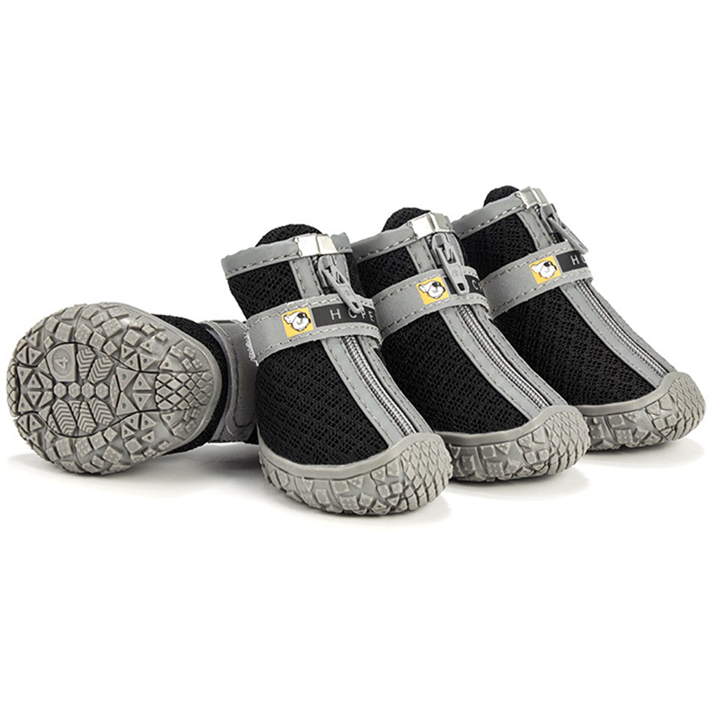 Chaussons Hiver pour Chien – Semelles Antidérapantes Epaisses & Chaudes | Lot de 4
