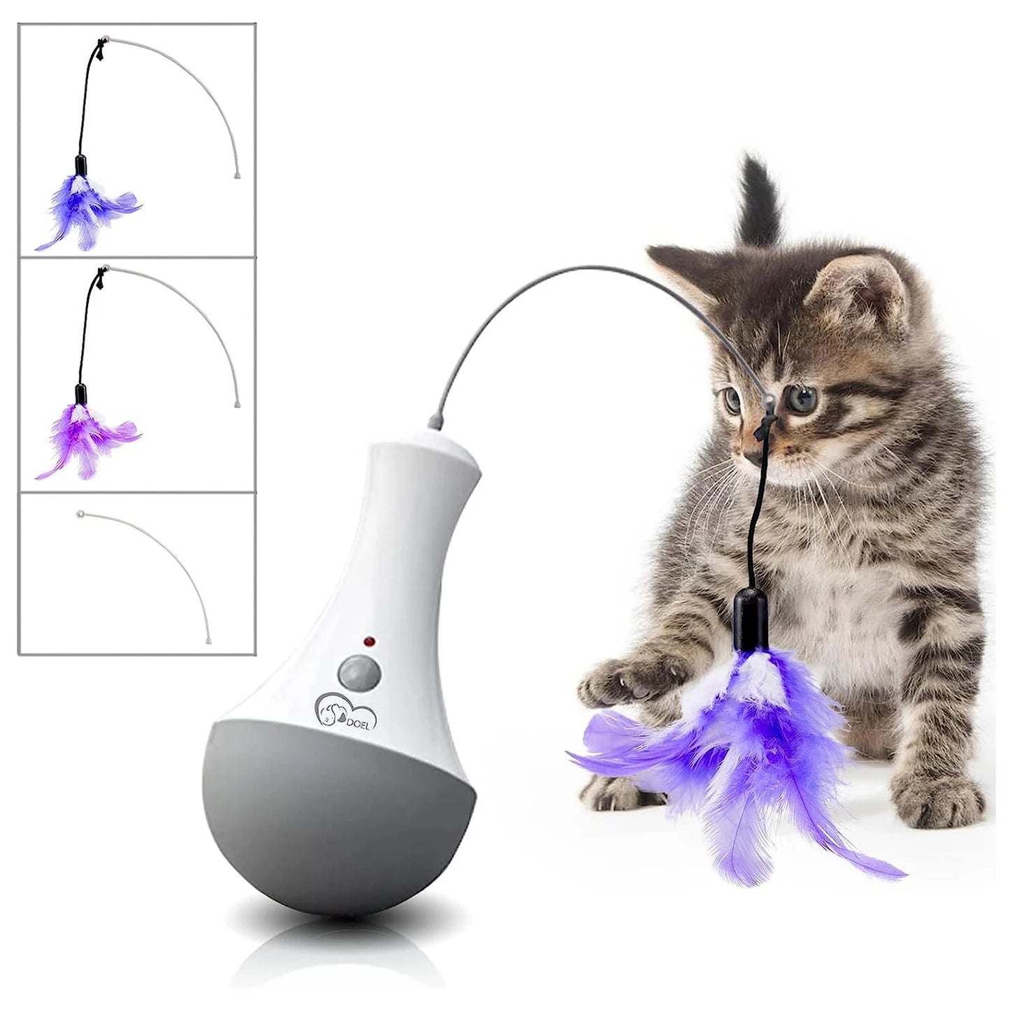 Jouet Interactif à Plumes pour Chat – La chasse sans quitter la maison